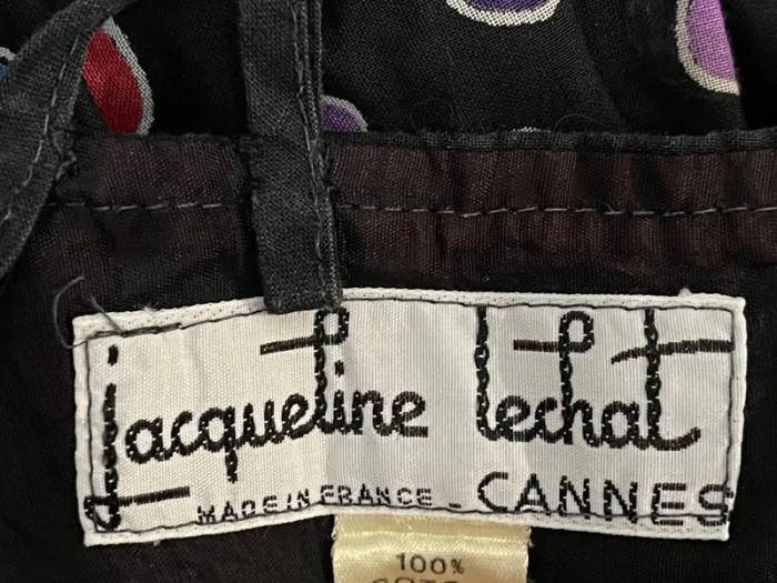 Superbe Robe vintage 🌸 Jacqueline Lechat Cannes 34 36 - photo numéro 6