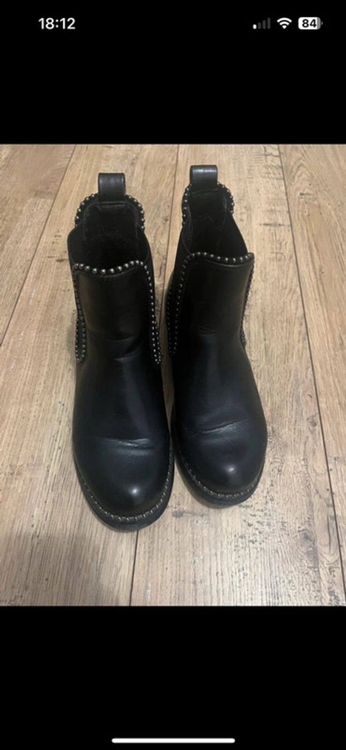 Bottines ERYNN noires à clous – Look rock parfait pour la rentrée – T36 - photo numéro 4