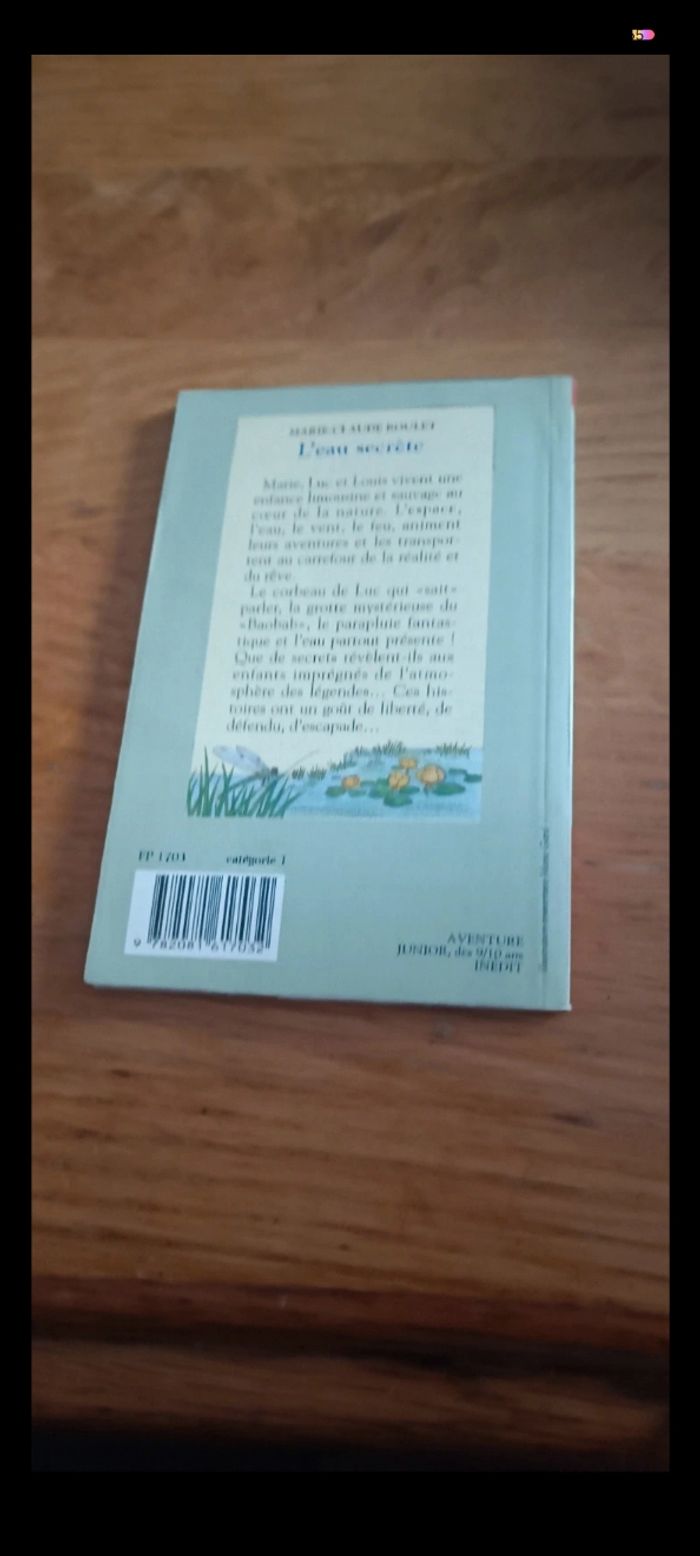 Livre l'eau secrète - photo numéro 2