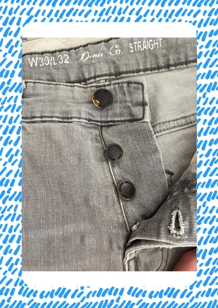Jean gris Denim co straight - photo numéro 5