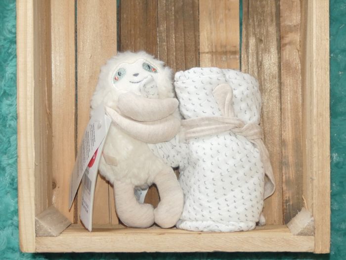 Doudou paresseux Moris couverture lange Noukie's 🦥Neuf - photo numéro 2