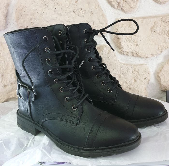 Bottines noires T.39 - photo numéro 3
