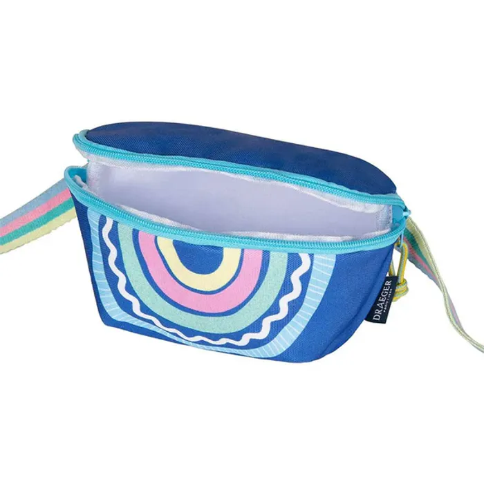 Sacoche banane enfant Draeger Paris arc-en-ciel bleu - 19 x 13 cm Neuf - photo numéro 2