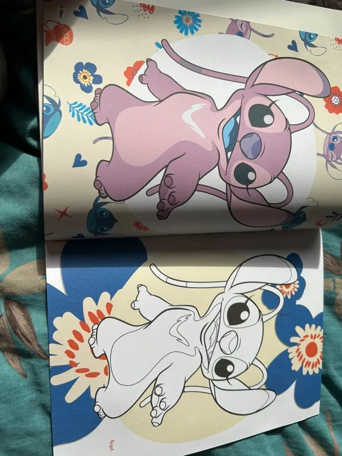 Livre de coloriage stitch et Angel neuf - photo numéro 2
