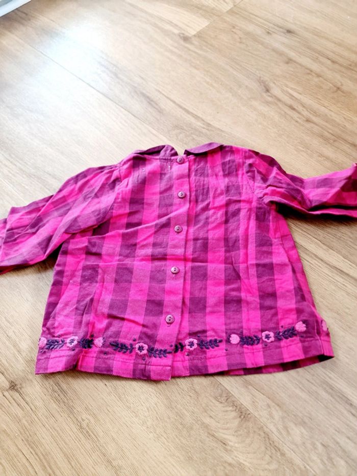 Chemise manche longue à carreaux - photo numéro 4