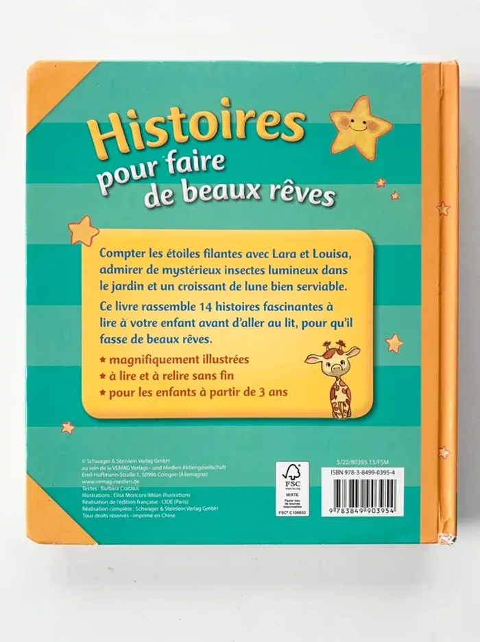 Livre 📖 Histoires pour faire de beaux rêves - photo numéro 2