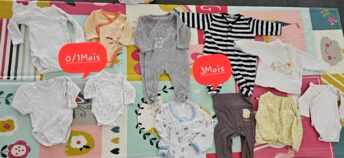 Gros Lot vêtements  (+ De 50 Articles) Bébé Garçon/Mixte + De 50 Articles - photo numéro 20