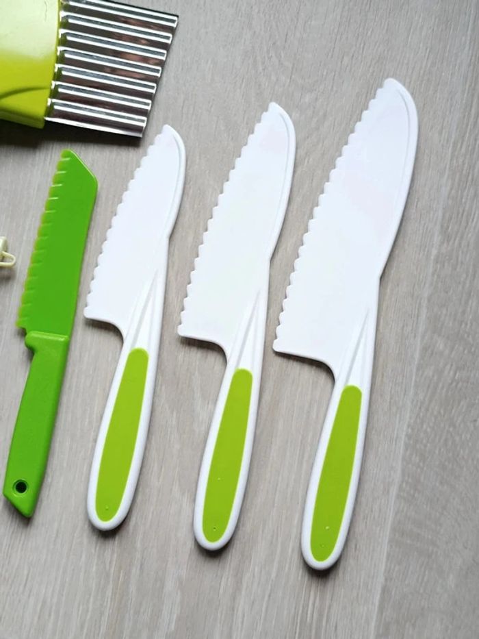 Ensemble de cuisine 6 pièces pour enfant neuf vert - photo numéro 2