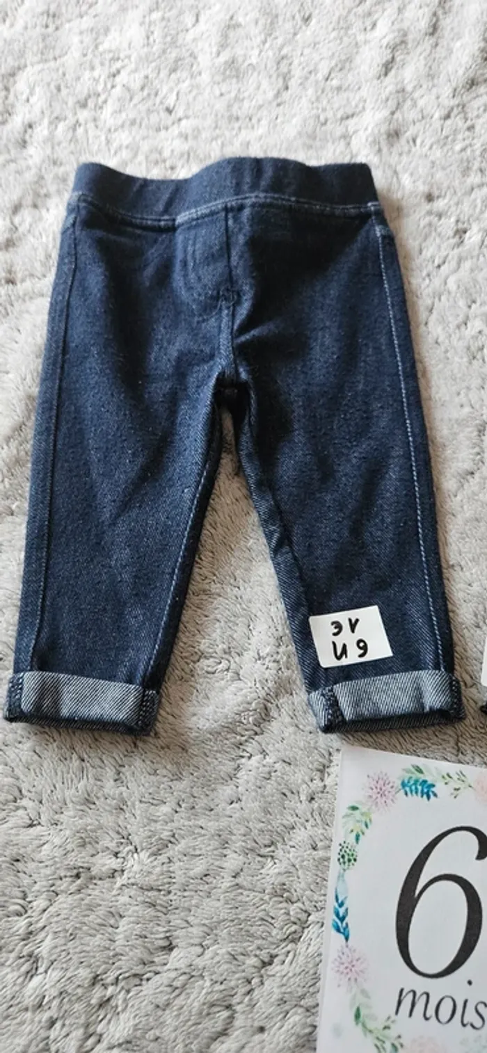 Lot 2 leggings 6 mois - photo numéro 2