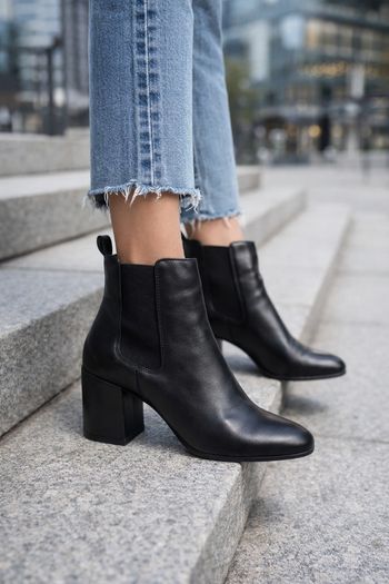 🖤 Bottines Chelsea noires à talon
