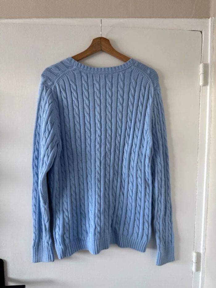 Pull torsadé L.L. Bean bleu clair – Taille XL – Très bon état - photo numéro 5