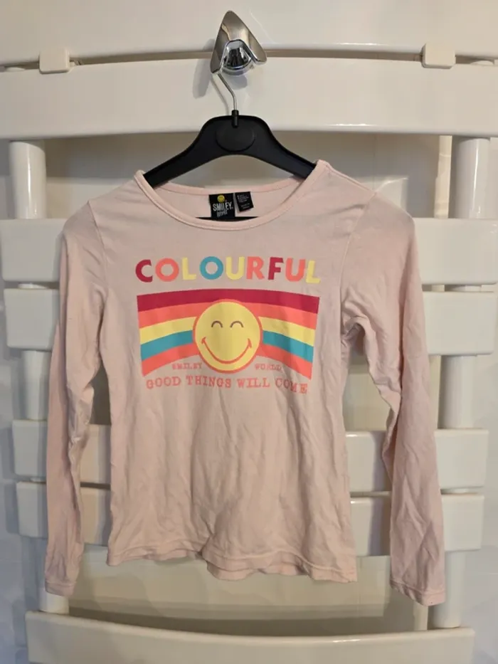 Tee-shirt rose smiley Orchestra