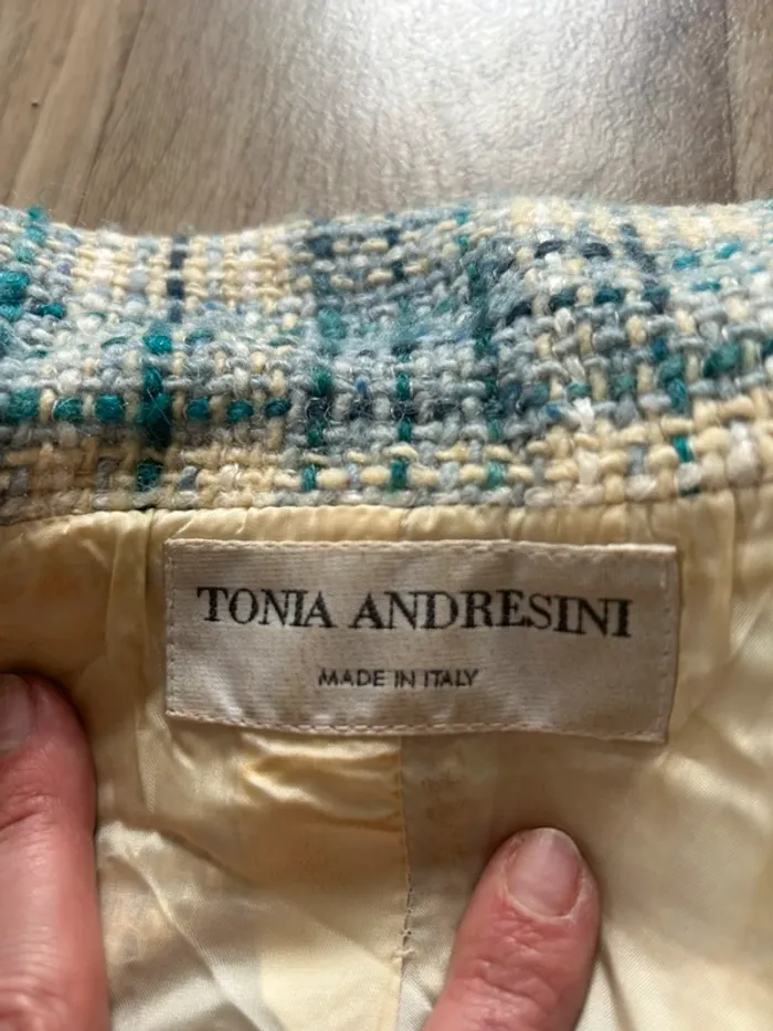 Tonia andresini veste blazer en laine, femme, taille 38 - photo numéro 7