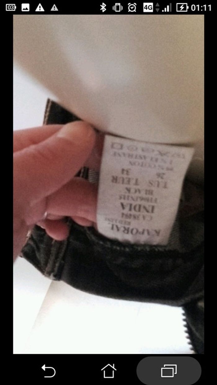 Jeans Kaporal noir effet délavé neuf - photo numéro 3