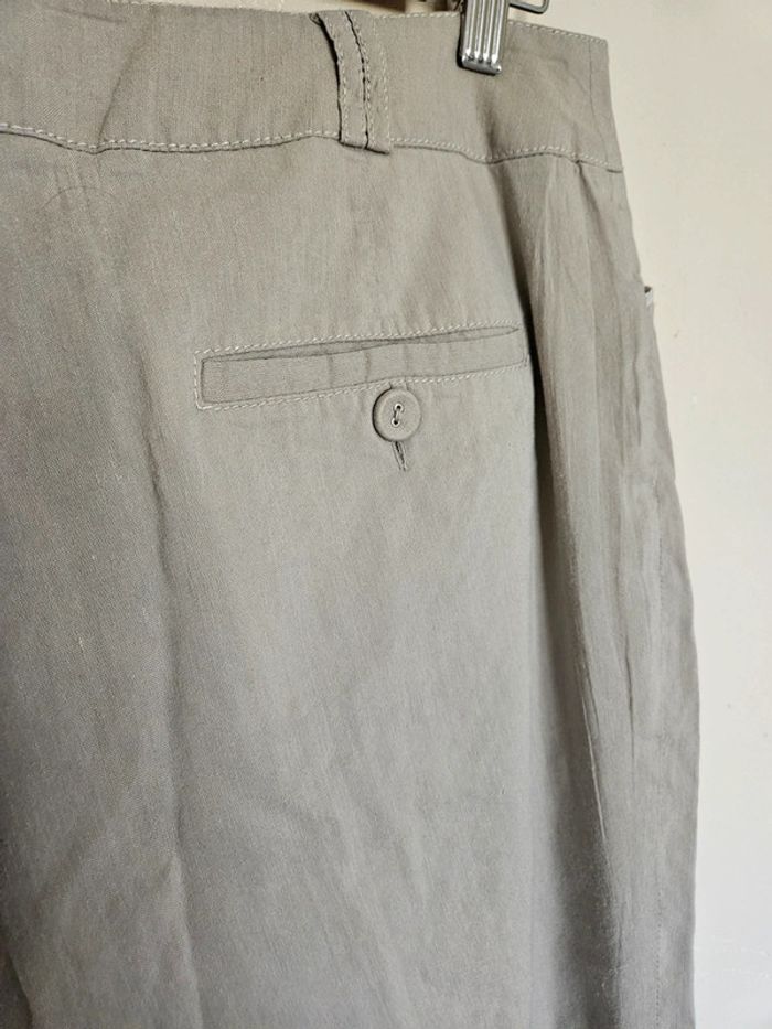 Pantalon 7/8 éme en lin Un jour ailleurs taille XL - photo numéro 9