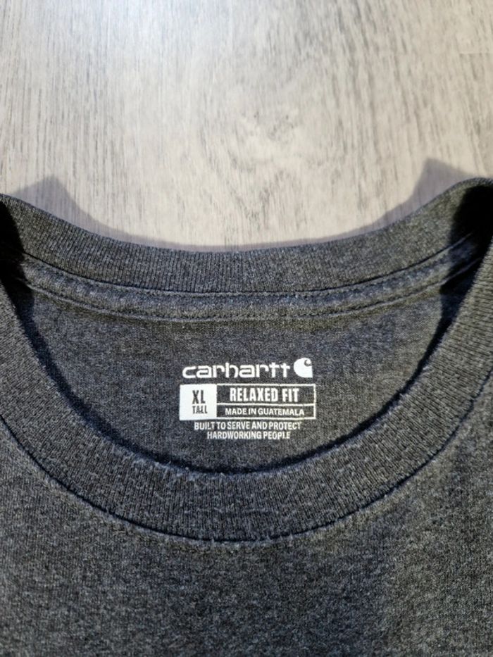 T-shirt Carhartt Relaxed Fit Gris Foncé Taille XL Tall Homme - photo numéro 3