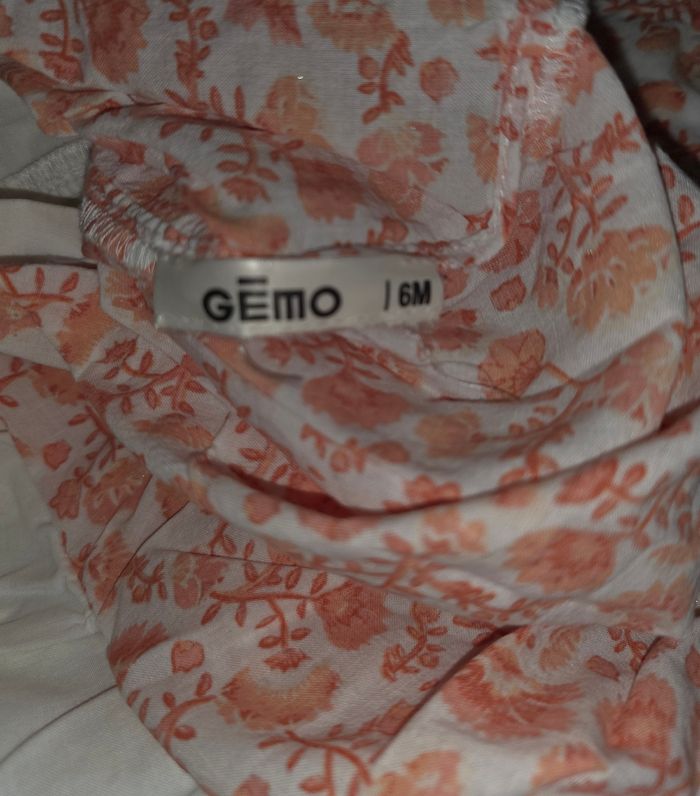 Robe réversible corail/blanche 6 mois - photo numéro 6