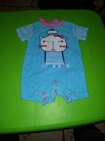 Grenouillère bleu 3 mois