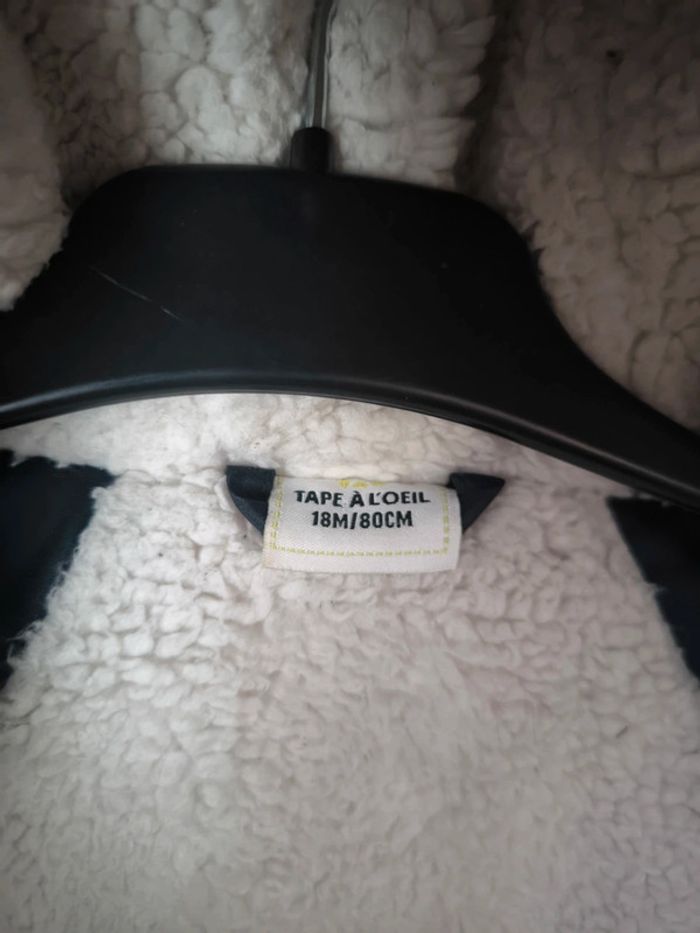 💙 Superbe doudoune TAO pailletée bleue marine 18 mois 💙 - photo numéro 5