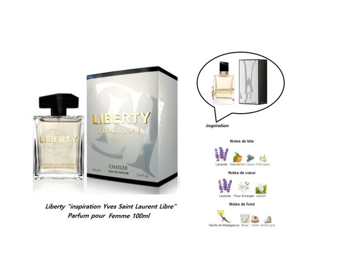 Liberty "inspiration Yves Saint Laurent Libre" Eau De Parfum pour Femme 100ml - photo numéro 2