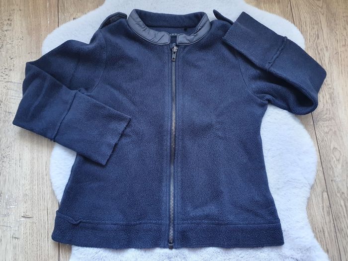 Gilet zippé polaire bleu marine IKKS 8 ans