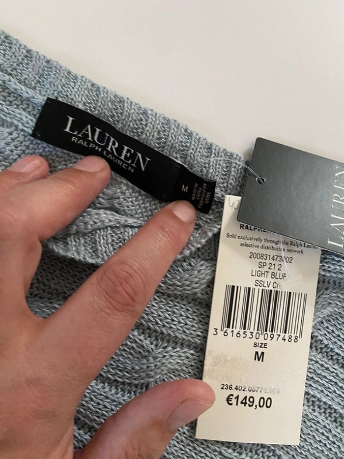 Pull jersey 100% lin Ralph Lauren - photo numéro 4