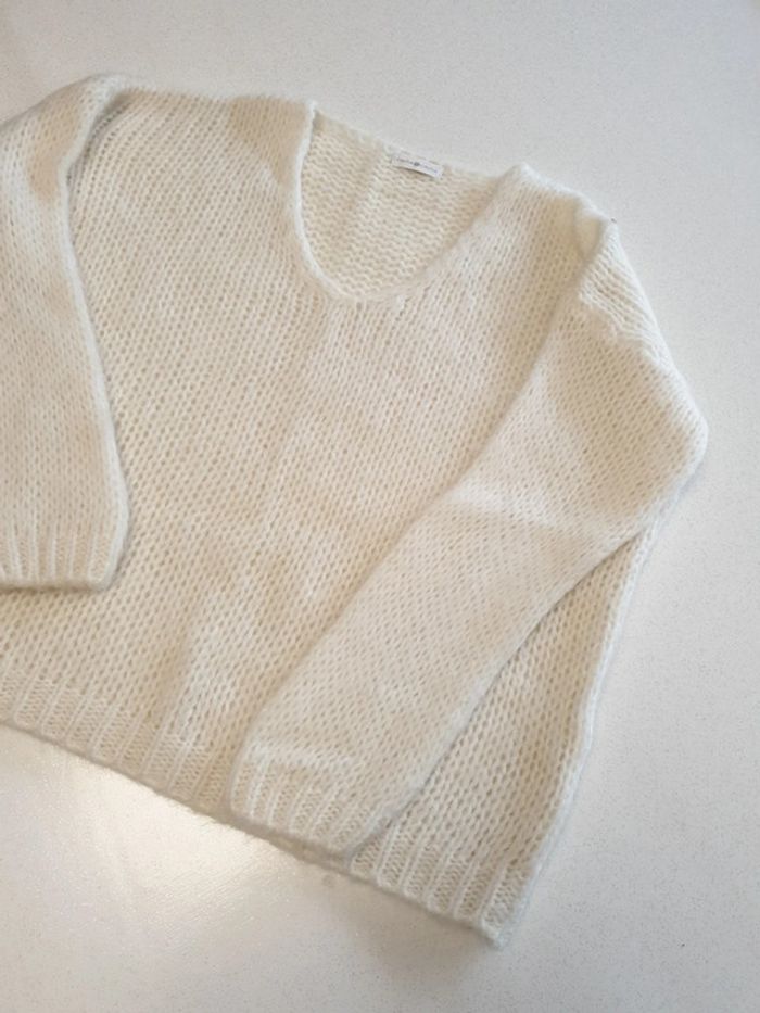 Pull crème XL femme