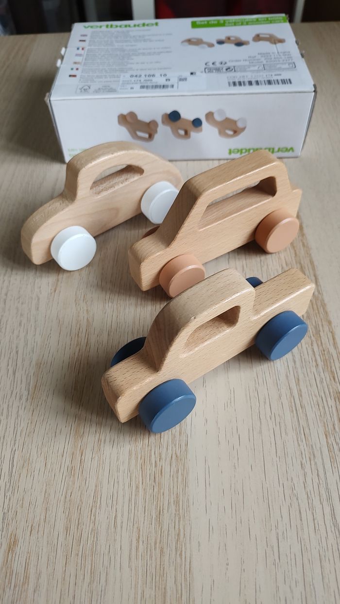 Set de 3 véhicules en bois - photo numéro 6