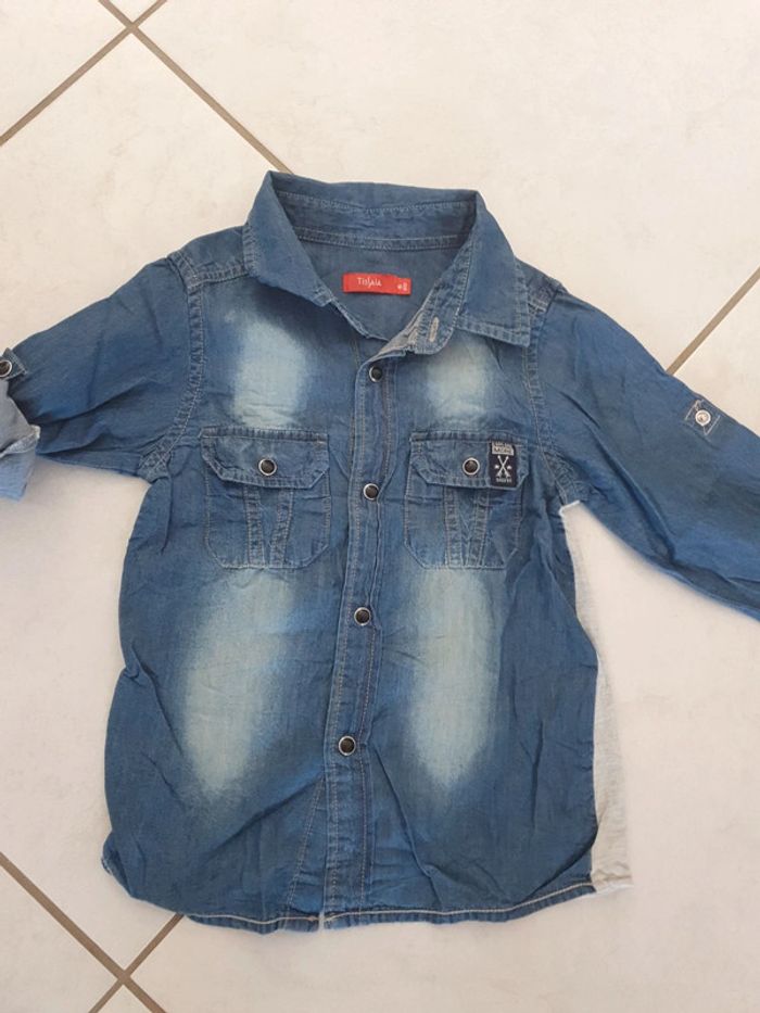 Chemise en jean garçon 6 ans Neuf Eli - photo numéro 3