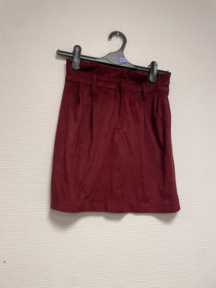 jupe bordeaux femme bershka