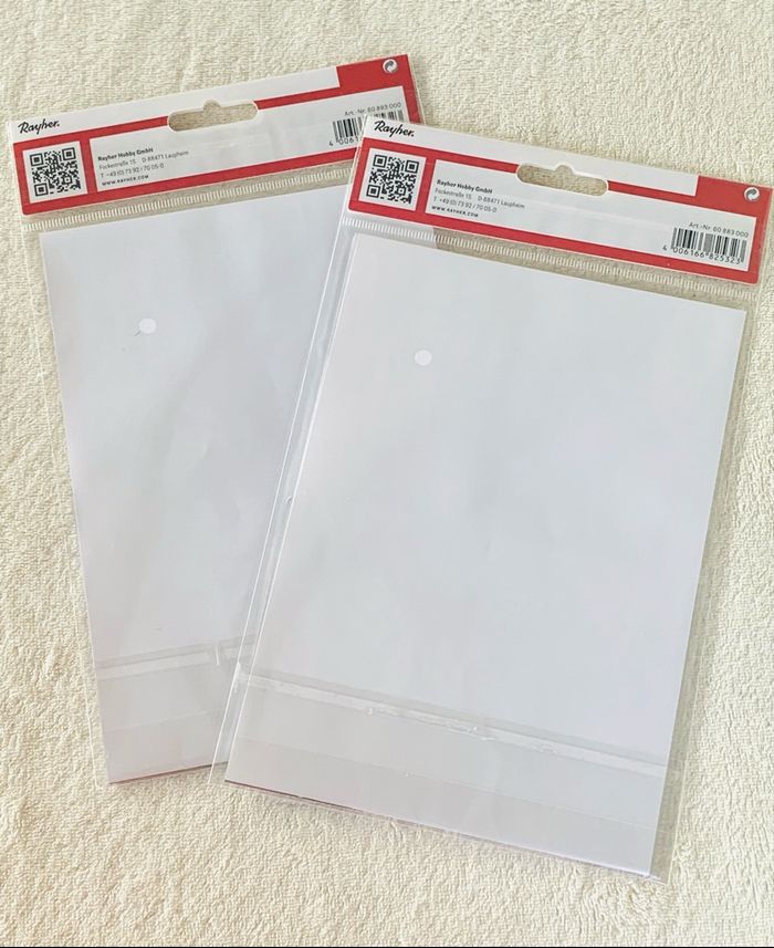 Lot de 2 housses A5 en plastique 3 compartiments Rayher - photo numéro 2