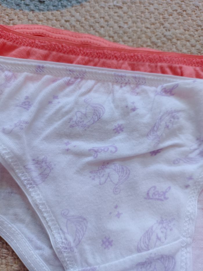 Lot 5 culottes 4/5 ans licorne fille - photo numéro 3