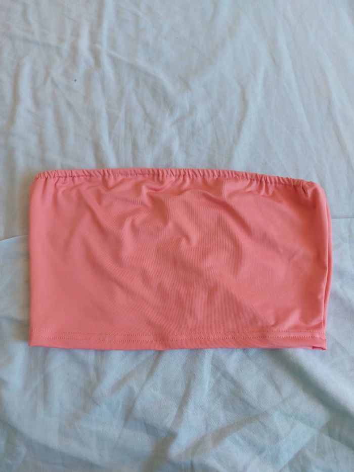 Crop top / bandeau rose pâle
