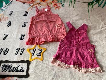 Lot de 2 robes été 12 mois