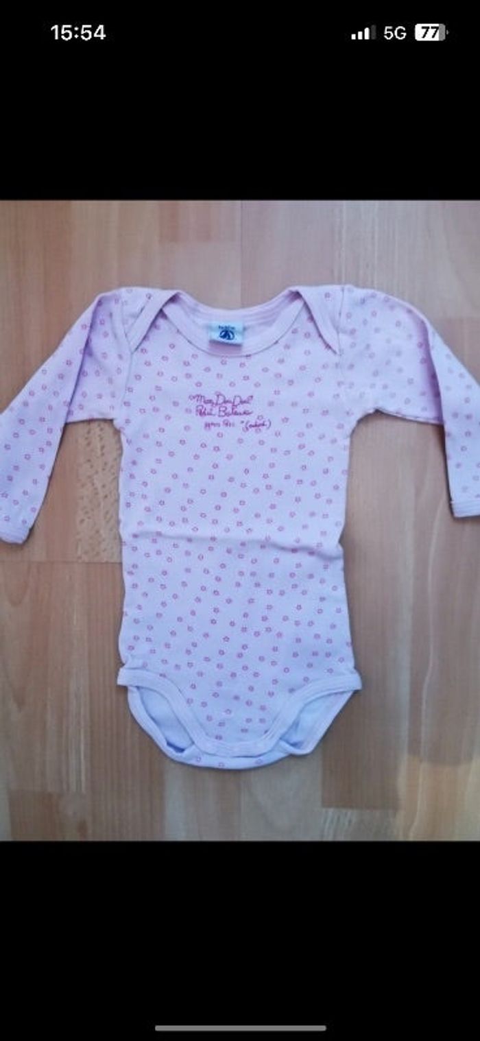 Lot de 2 bodys petit bateau