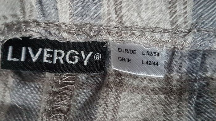 Pyjama homme 52 marron et crème Livergy - photo numéro 2