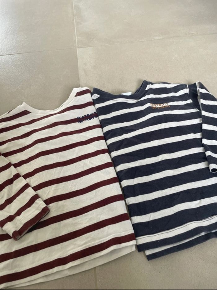 Lot de 2 TEE shirt rayé 4 ans Zara manches longues