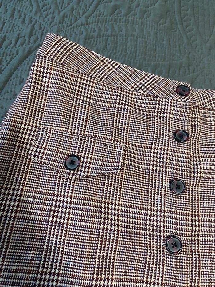 Petite jupe à carreaux bordeaux 44 🌸 Ucollection - photo numéro 6