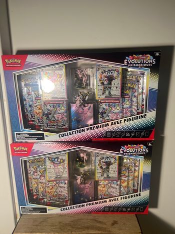 Jeu de cartes Pokémon - [SCELLE] collection premium EV 8.5 avec figurine évolution prismatique
