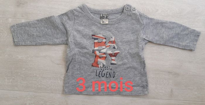 Haut manches longues - 3 mois