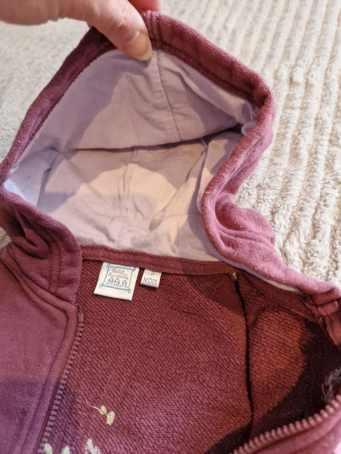 Lot 2 gilets sweat fille 3 mois Cadet Rousselle - photo numéro 13