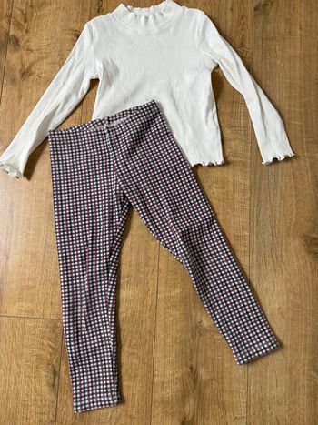 Ensemble legging carreaux