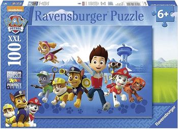 Ravensburger - Puzzle Enfant - Puzzle 100 p XXL - L'équipe de la Pat'Patrouille - Disney - Dès 6 Ans