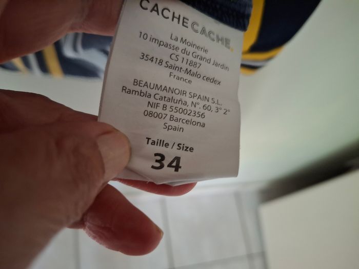 Blouse rayée t34 - photo numéro 3