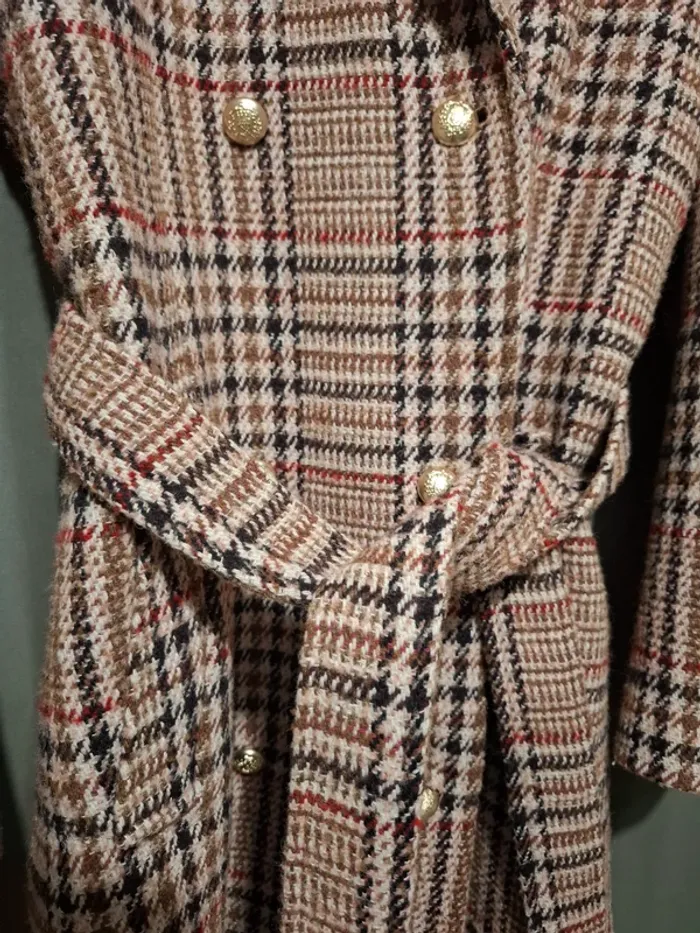 Manteau à carreaux Nafnaf T44 Neuf - photo numéro 2