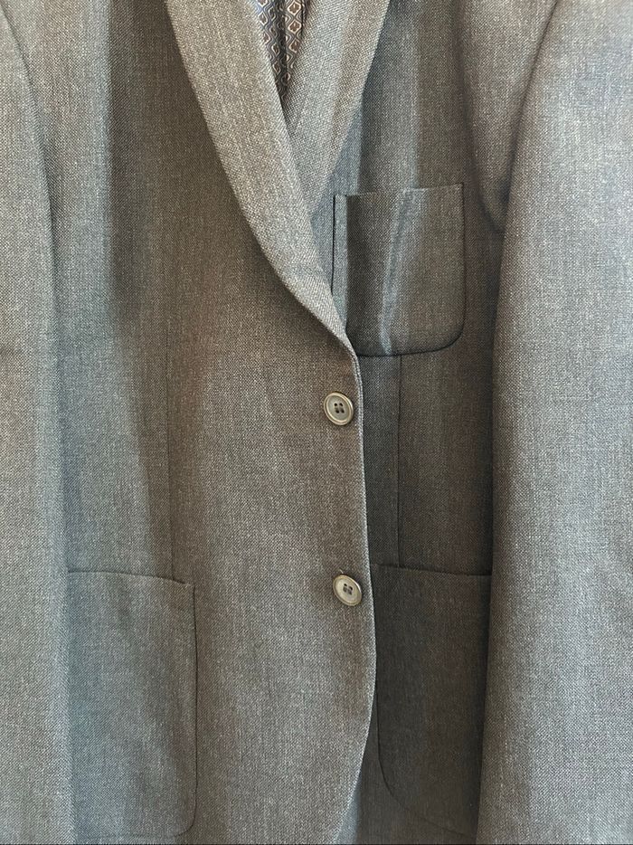 Blazer gris en Laine Extra Slim Fit Homme Devred Taille L - photo numéro 3