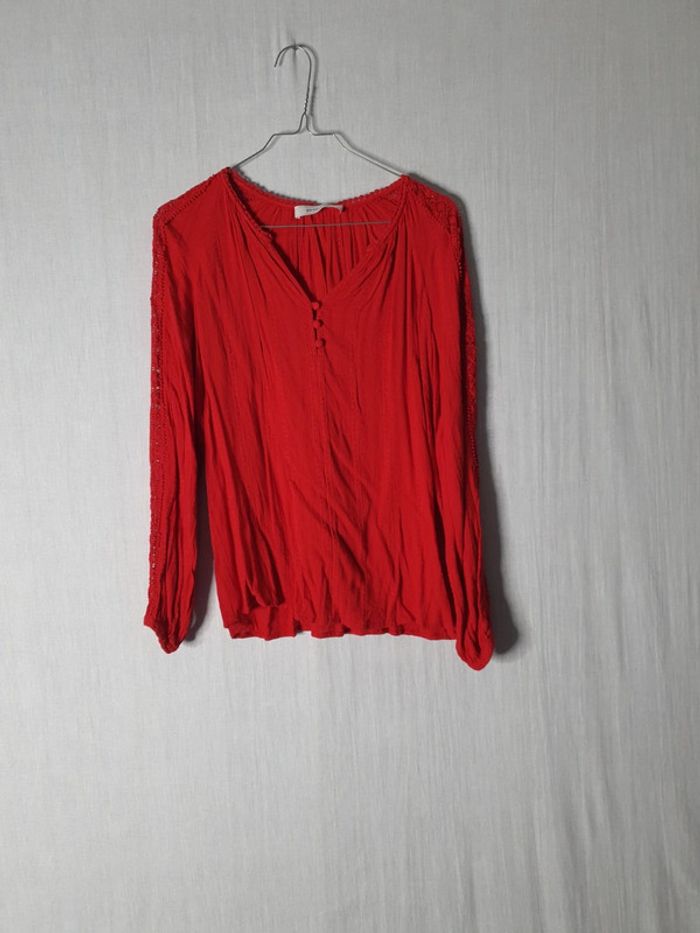 Blouse rouge promod
