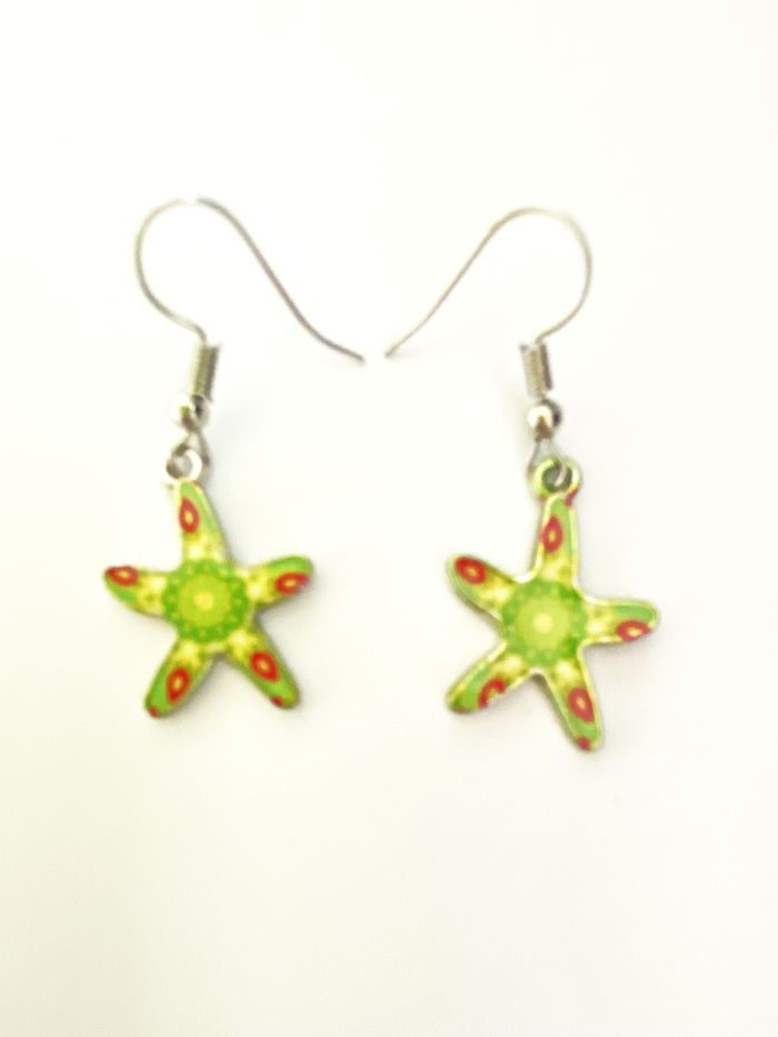 Boucles d'oreilles forme étoiles - photo numéro 2