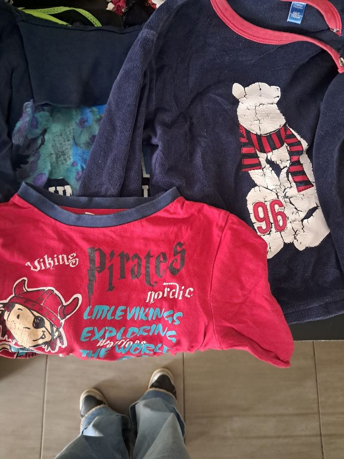 Lot de 3 hauts de pyjama mi saison okaidi disney Pixar