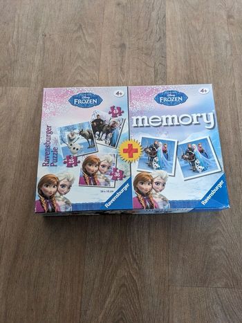 Puzzles et memory ravensburger reine des neiges